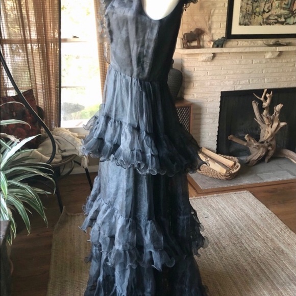 RARE Vintage Jay Morley for Fern Violette Gown - Picture 4 of 7